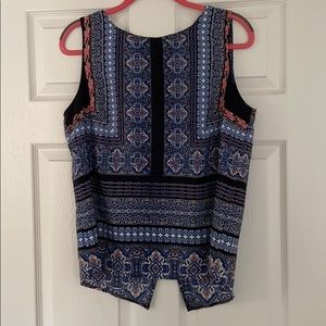 Patterned tank blouse
